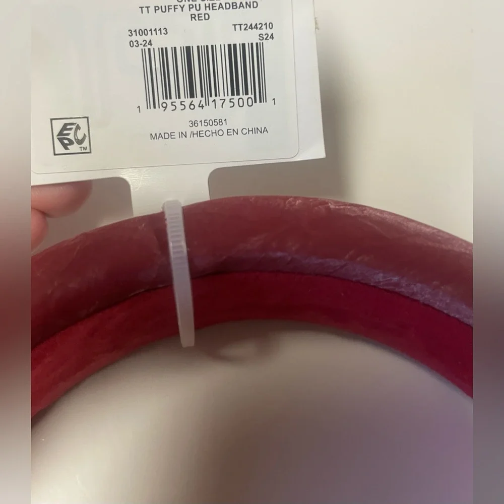 🔴 3/$12 Time and Tru Puffy‎ Red Headband! NEW!